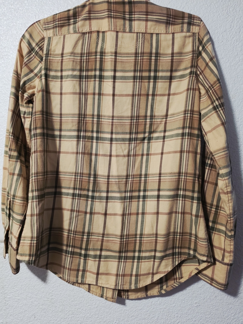 Ralph Lauren Plaid Button-Down in Beige, Olive & Brown - Picture 4 of 7